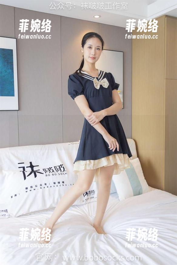 BoBoSocks袜啵啵-稚予 BoBoSocks袜啵啵 - 稚予的私拍时光,黑渔网袜不只是一双袜子,而是一种态度