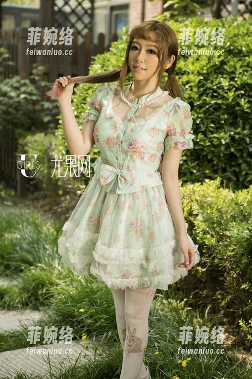 UGirls尤果网-乔依琳 UGirls尤果网 - 最新才不怕失手,乔依琳在和服整体造型上玩得很“和蔼”。