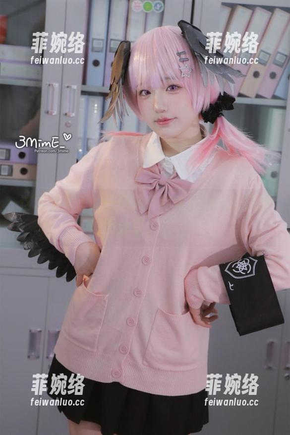 弥美Mime 这才是真正的校园风,弥美Mime的校服原图分享,सुधा